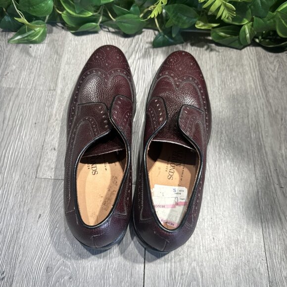 VTG Allen Edmonds Lancaster Men\'s Leather Wingtip Golf Shoe 8.5 B Dark Cherry main image 10